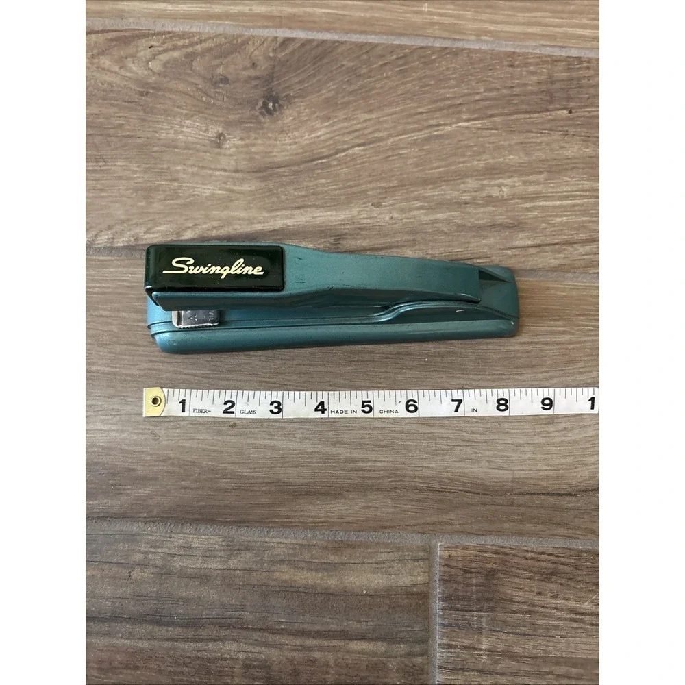 Vintage Swingline 27 Stapler‎ Teal Green Art Deco Working